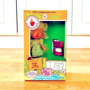 🍓ORIGINAL 1982 STRAWBERRY SHORTCAKE ANGEL CAKE *COMPLETE BOX SET*